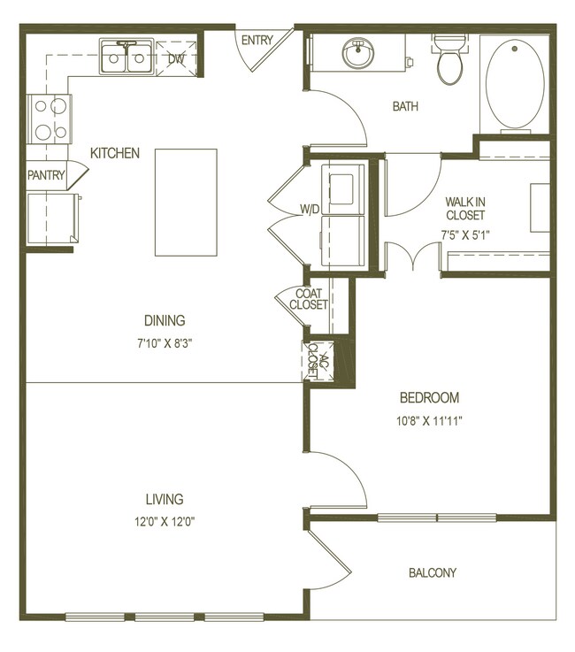 Unit 411 411 floor plan